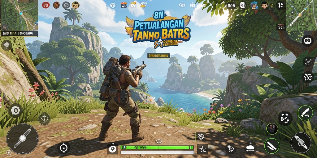 Tangkapan layar dari gameplay menarik di 8II yang menunjukkan petualangan Open World.