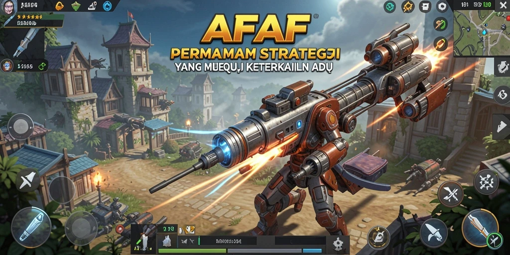 Tangkapan layar pertarungan intens di AFAF yang menggambarkan strategi yang mendalam.