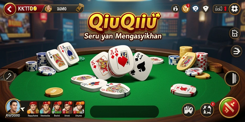 Tampilan permainan QiuQiu yang menarik dan interaktif.