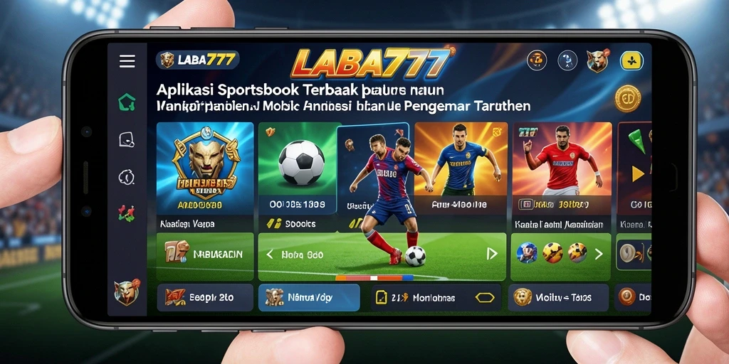 Screenshot LABA777 menampilkan antarmuka taruhan olahraga yang menarik.