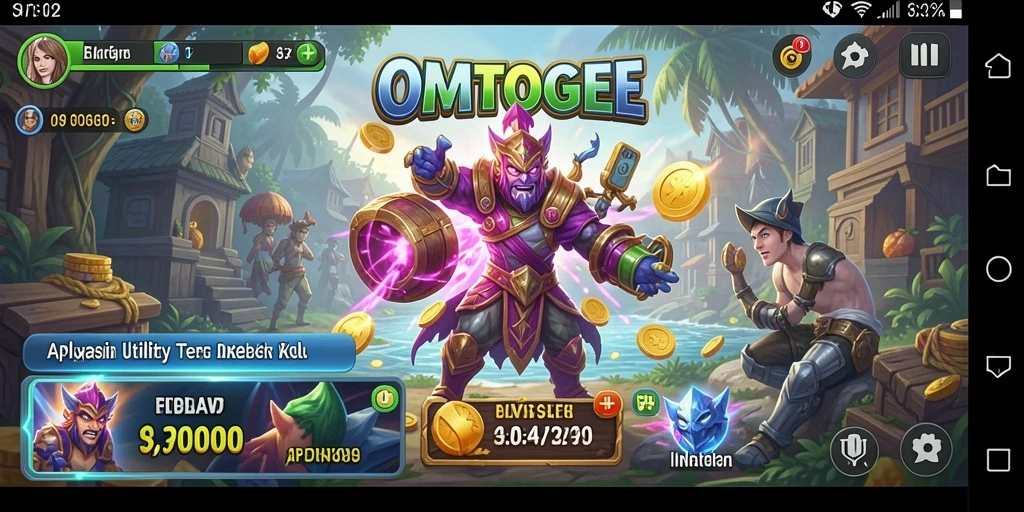 Tampilan screenshot utama OMTOGEL saat menampilkan fitur aplikasi Utility.