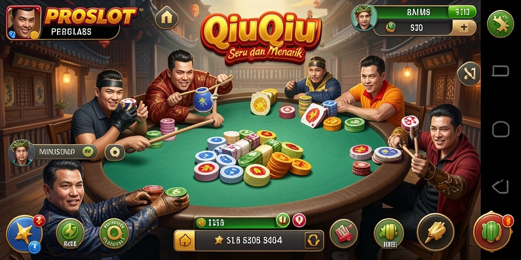 Screenshot menampilkan gameplay QiuQiu yang seru dan menarik.