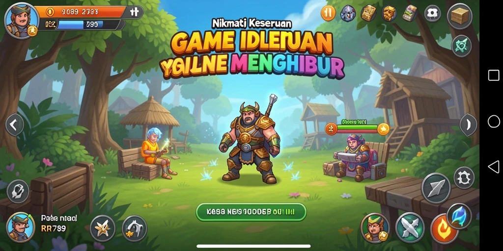 Screenshot gameplay RR789 yang menunjukkan serunya permainan Idle.
